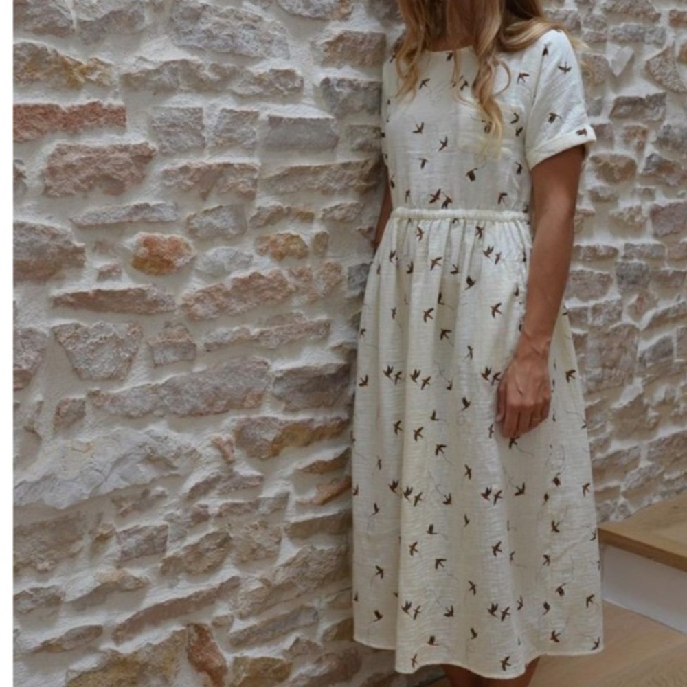 Rylee Cru Women’s Sparrow Print Dress Like New